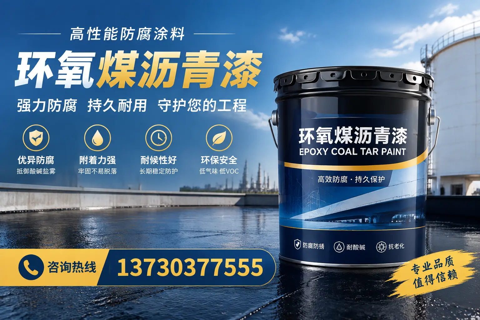 环氧煤沥青漆的耐久性分析，适合定西的使用场景