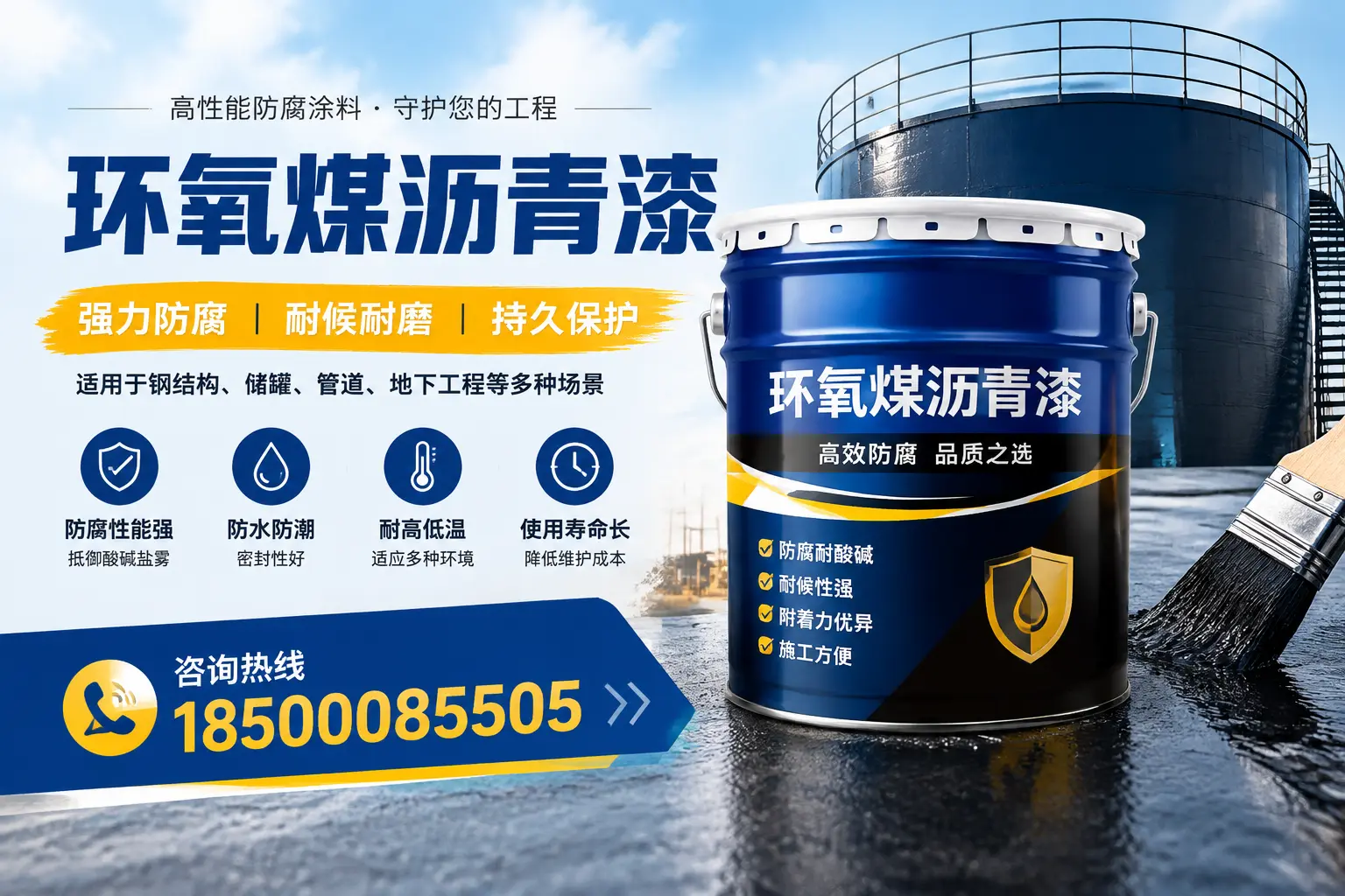 环氧煤沥青漆在工业中的应用，定西企业的选择